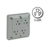 Leviton 8490-IG Hospital Grade/Isolated Ground Surge Protective Four-In-One 20A/125V Receptacle